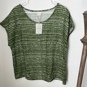 Lintico Blend Green Women's Blouse